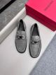 Ferragamo Man Grey Calfskin Business Leather Shoes 0428101 (4)_th.jpg